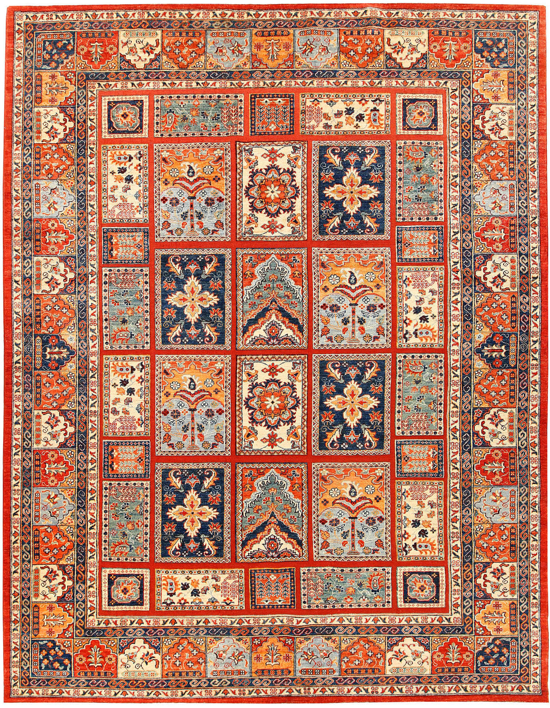 Orange Red Bakhtiar 8' 10 x 11' 5 - No. 56968 - ALRUG Rug Store