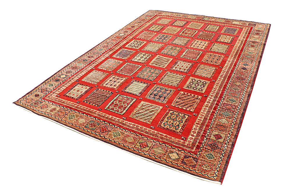 Orange Red Bakhtiar 6' 8 x 9' 5 - No. 56973 - ALRUG Rug Store