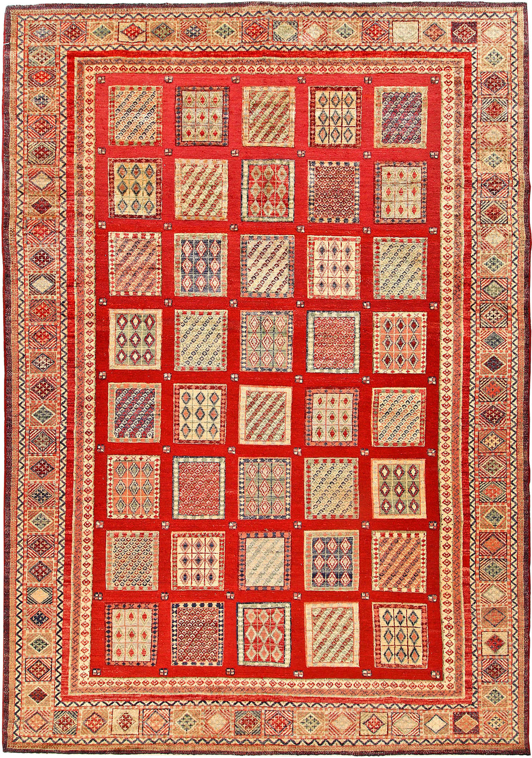 Orange Red Bakhtiar 6' 8 x 9' 5 - No. 56973 - ALRUG Rug Store