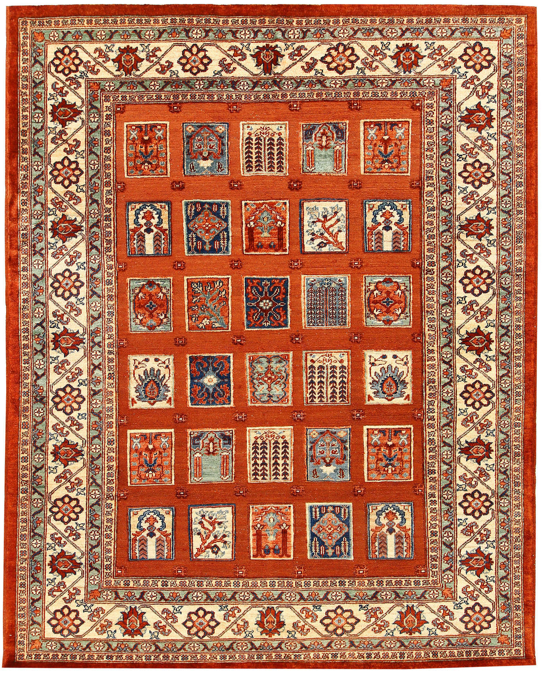 Tomato Bakhtiar 6' x 7' 6 - No. 56975 - ALRUG Rug Store