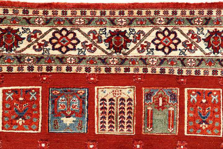 Orange Red Bakhtiar 5' 10 x 7' 9 - No. 56979 - ALRUG Rug Store