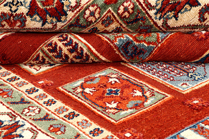 Orange Red Bakhtiar 5' 10 x 7' 9 - No. 56979 - ALRUG Rug Store