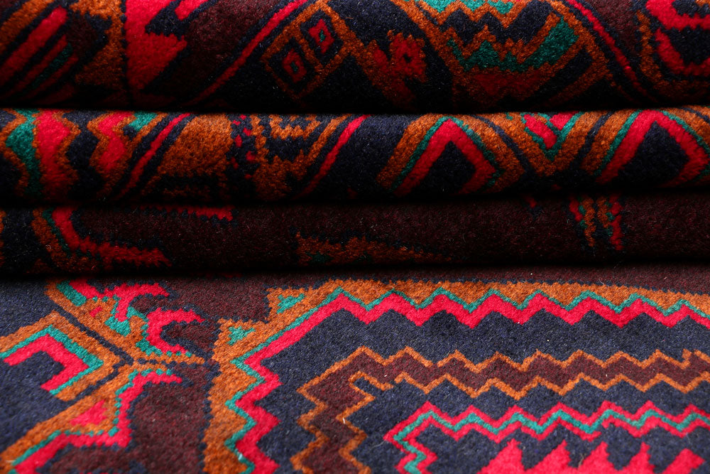 Multi Colored Baluchi 6' 11 x 10' 2 - No. 56981 - ALRUG Rug Store