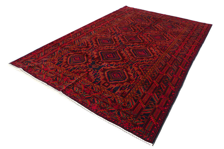 Multi Colored Baluchi 6' 11 x 10' 2 - No. 56981 - ALRUG Rug Store