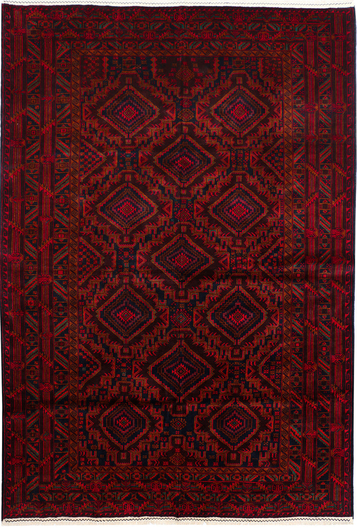 Multi Colored Baluchi 6' 11 x 10' 2 - No. 56981 - ALRUG Rug Store