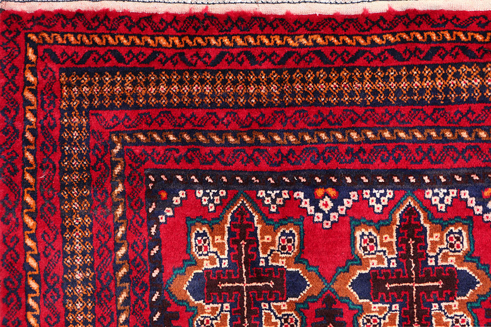 Firebrick Baluchi 5' 11 x 9' 1 - No. 56982 - ALRUG Rug Store