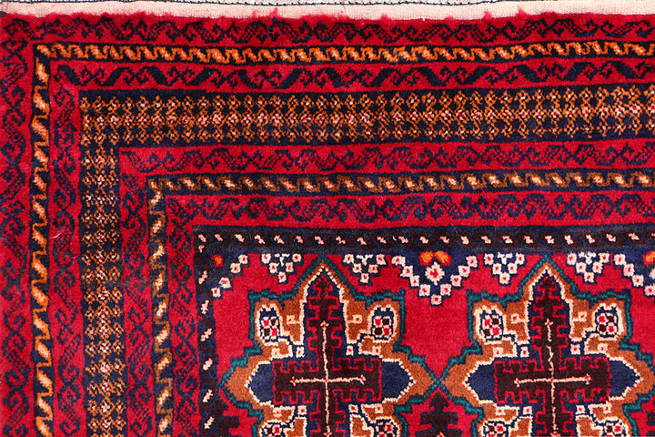 Firebrick Baluchi 5' 11 x 9' 1 - No. 56982 - ALRUG Rug Store