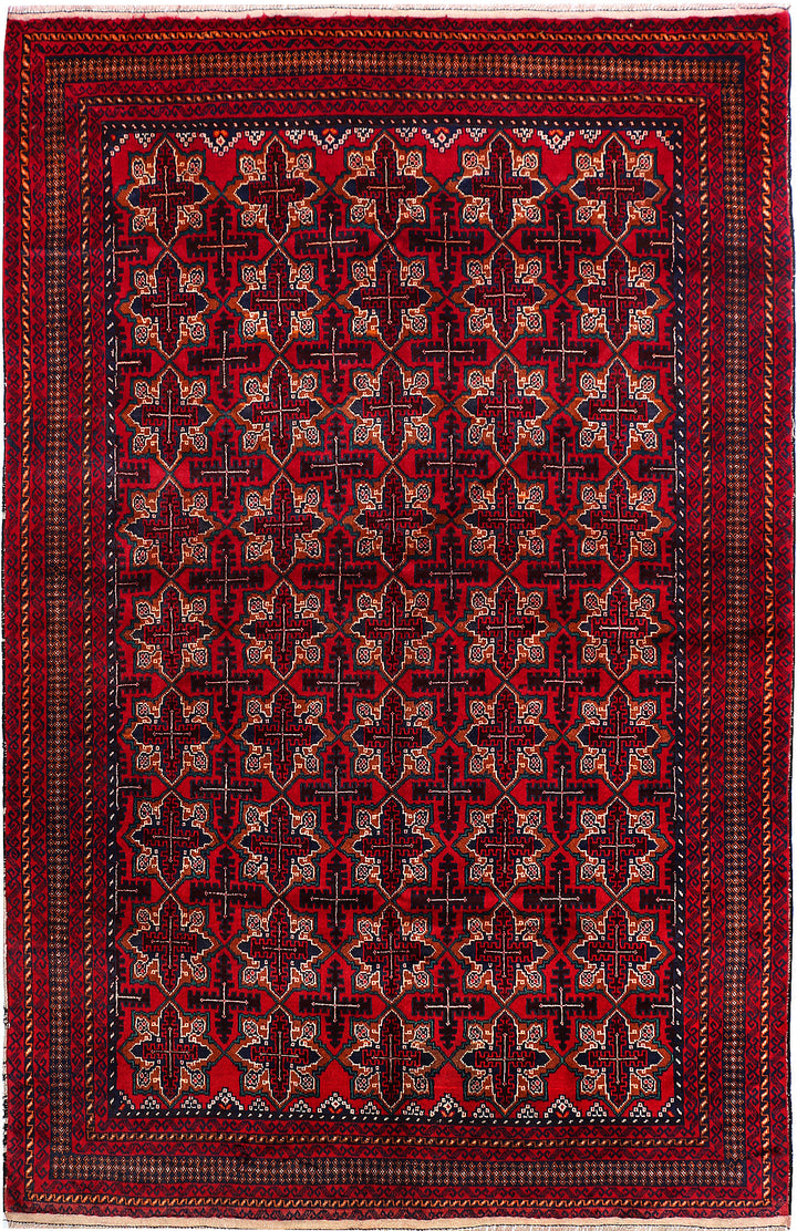 Firebrick Baluchi 5' 11 x 9' 1 - No. 56982 - ALRUG Rug Store
