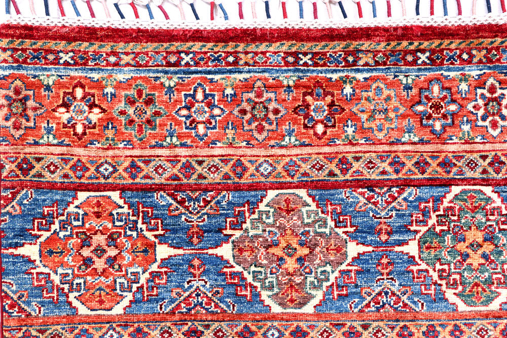 Multi Colored Kazak 5' 10 x 8' 3 - No. 57029 - ALRUG Rug Store