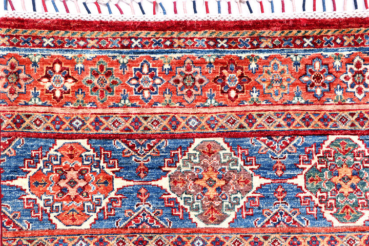 Multi Colored Kazak 5' 10 x 8' 3 - No. 57029 - ALRUG Rug Store