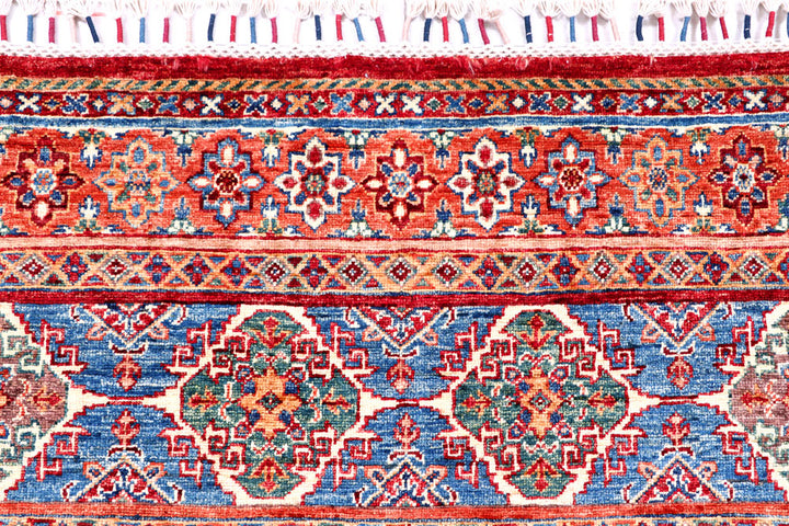 Multi Colored Kazak 5' 10 x 8' 3 - No. 57029 - ALRUG Rug Store