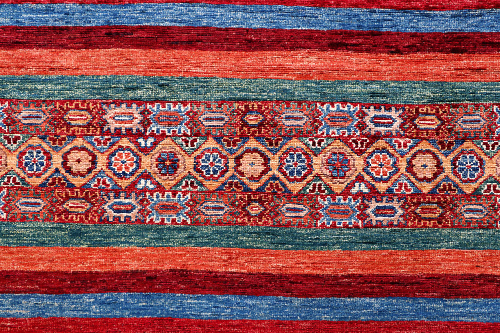 Multi Colored Kazak 5' 10 x 8' 3 - No. 57029 - ALRUG Rug Store