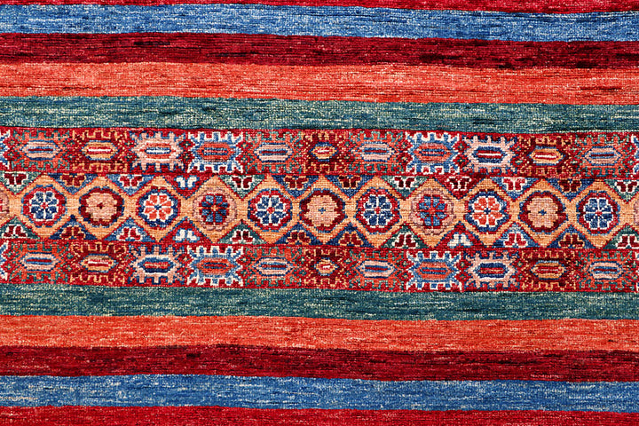 Multi Colored Kazak 5' 10 x 8' 3 - No. 57029 - ALRUG Rug Store