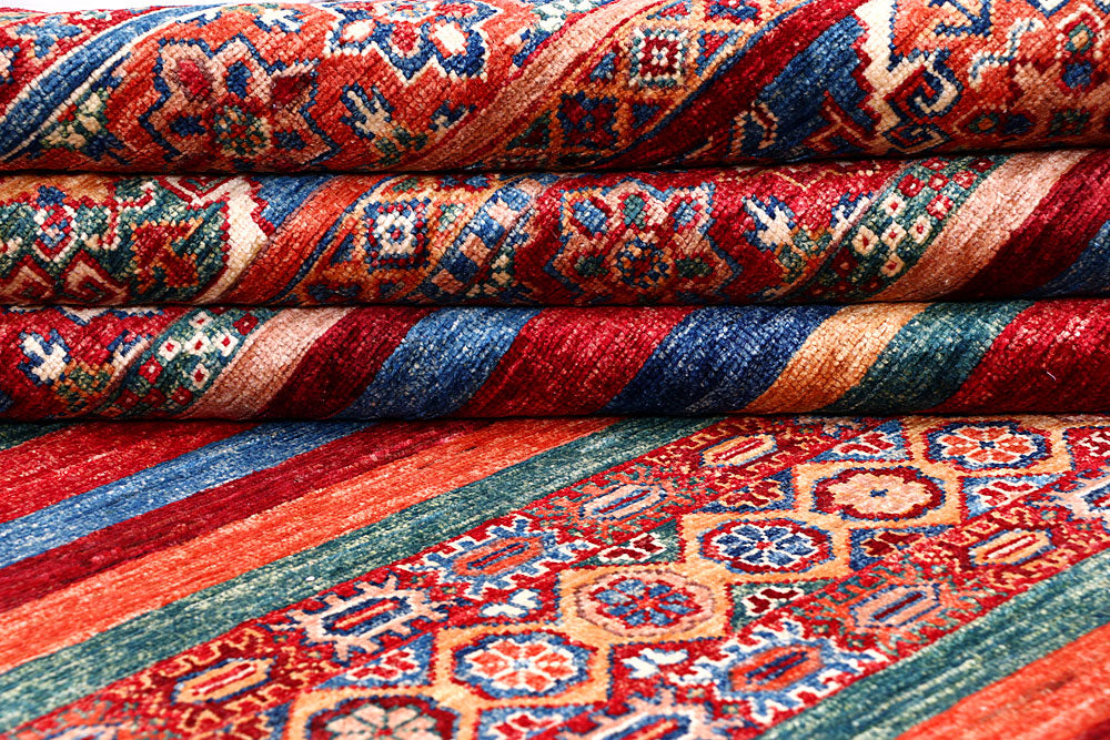 Multi Colored Kazak 5' 10 x 8' 3 - No. 57029 - ALRUG Rug Store