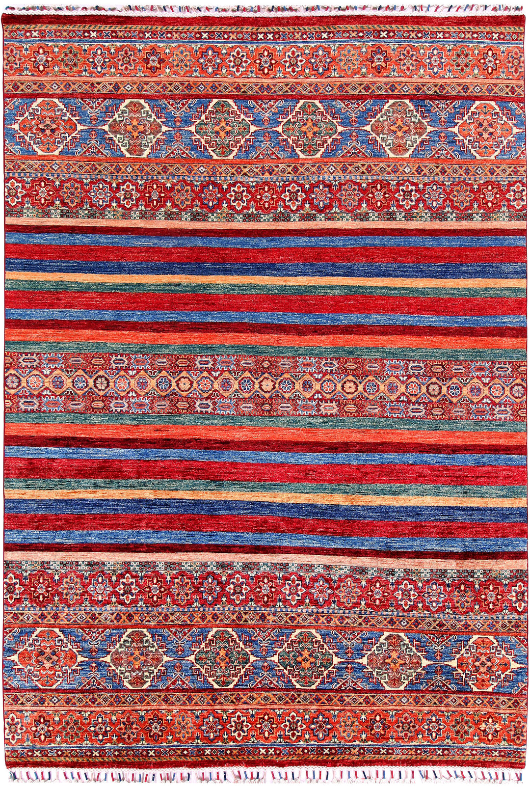 Multi Colored Kazak 5' 10 x 8' 3 - No. 57029 - ALRUG Rug Store