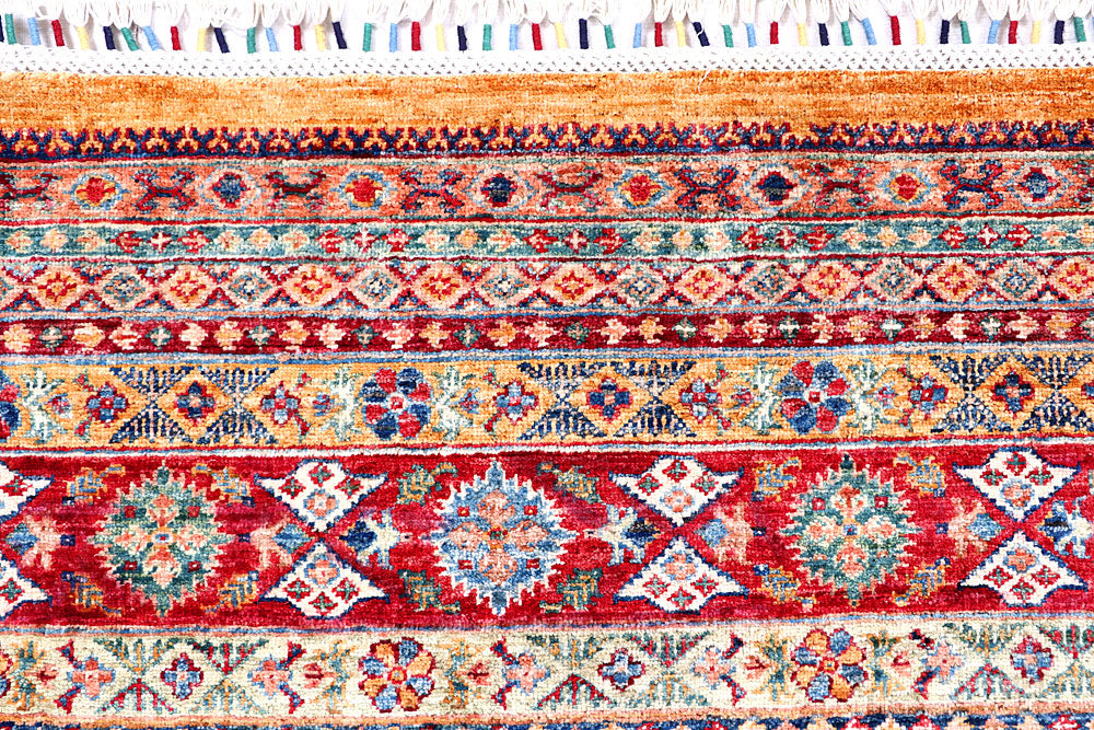 Multi Colored Kazak 5' 7 x 7' 9 - No. 57033 - ALRUG Rug Store