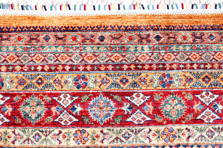 Multi Colored Kazak 5' 7 x 7' 9 - No. 57033 - ALRUG Rug Store