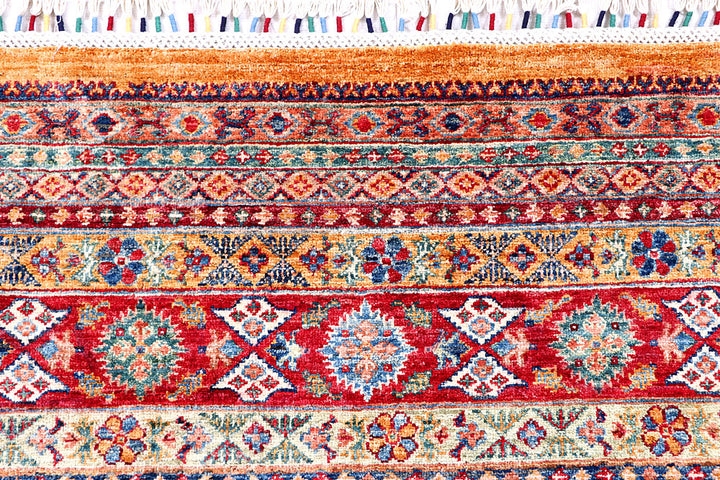 Multi Colored Kazak 5' 7 x 7' 9 - No. 57033 - ALRUG Rug Store