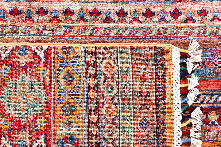 Multi Colored Kazak 5' 7 x 7' 9 - No. 57033 - ALRUG Rug Store