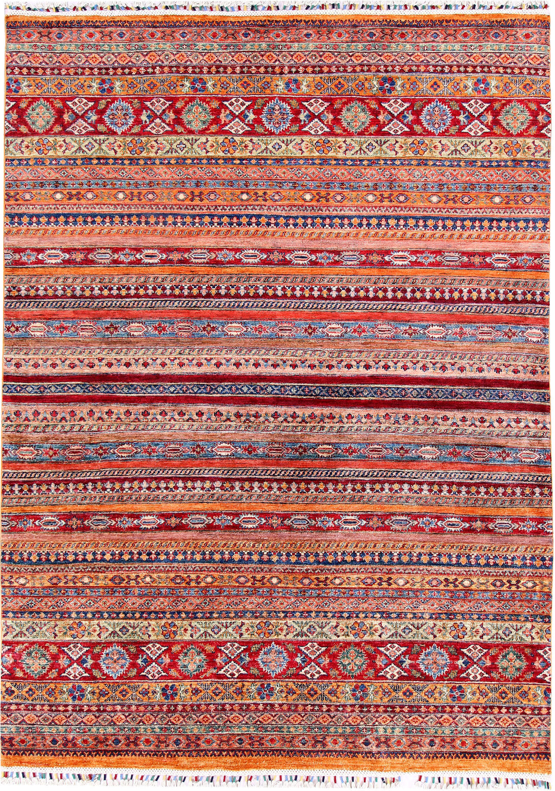 Multi Colored Kazak 5' 7 x 7' 9 - No. 57033 - ALRUG Rug Store