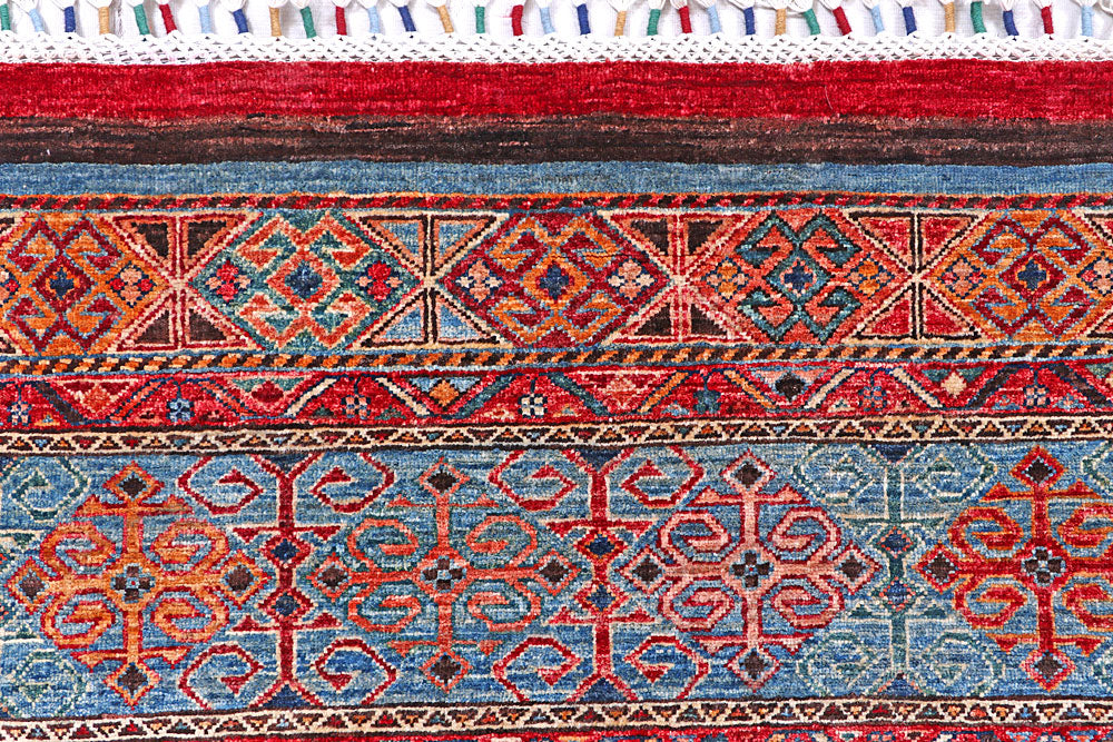 Multi Colored Kazak 4' 11 x 7' 1 - No. 57043 - ALRUG Rug Store