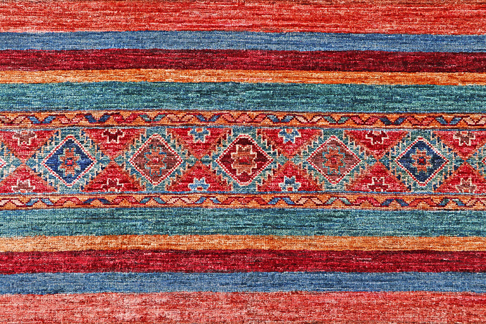 Multi Colored Kazak 4' 11 x 7' 1 - No. 57043 - ALRUG Rug Store