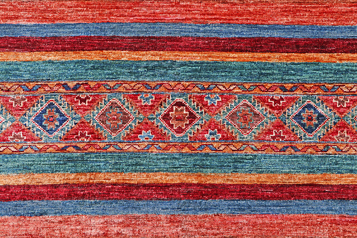 Multi Colored Kazak 4' 11 x 7' 1 - No. 57043 - ALRUG Rug Store