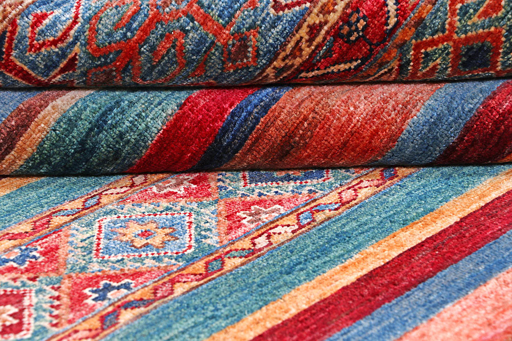 Multi Colored Kazak 4' 11 x 7' 1 - No. 57043 - ALRUG Rug Store