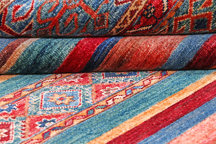 Multi Colored Kazak 4' 11 x 7' 1 - No. 57043 - ALRUG Rug Store