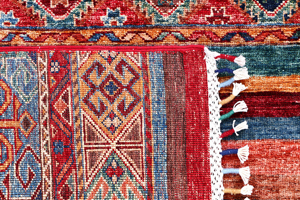 Multi Colored Kazak 4' 11 x 7' 1 - No. 57043 - ALRUG Rug Store