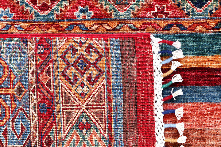 Multi Colored Kazak 4' 11 x 7' 1 - No. 57043 - ALRUG Rug Store