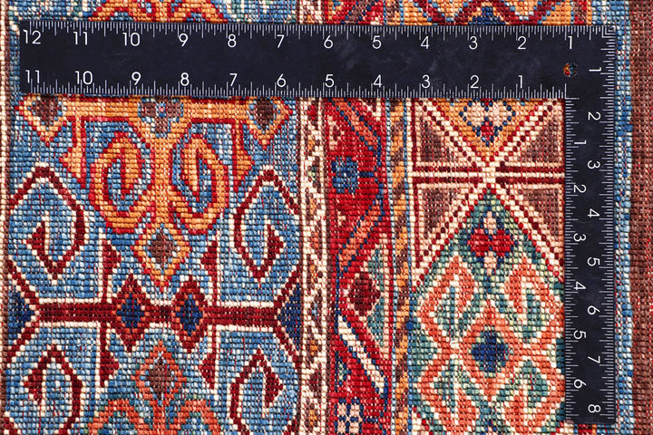 Multi Colored Kazak 4' 11 x 7' 1 - No. 57043 - ALRUG Rug Store