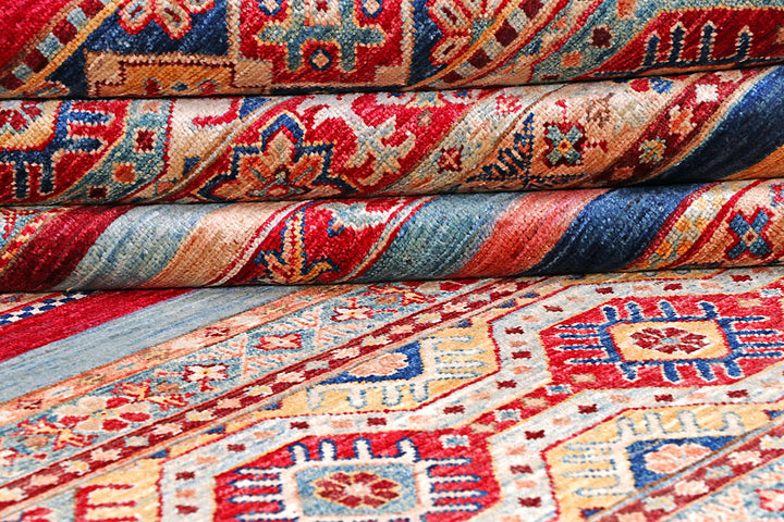 Multi Colored Kazak 7' 11 x 10' - No. 57049 - ALRUG Rug Store