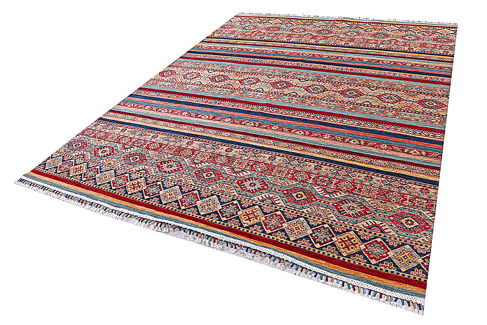 Multi Colored Kazak 7' 11 x 10' - No. 57049 - ALRUG Rug Store