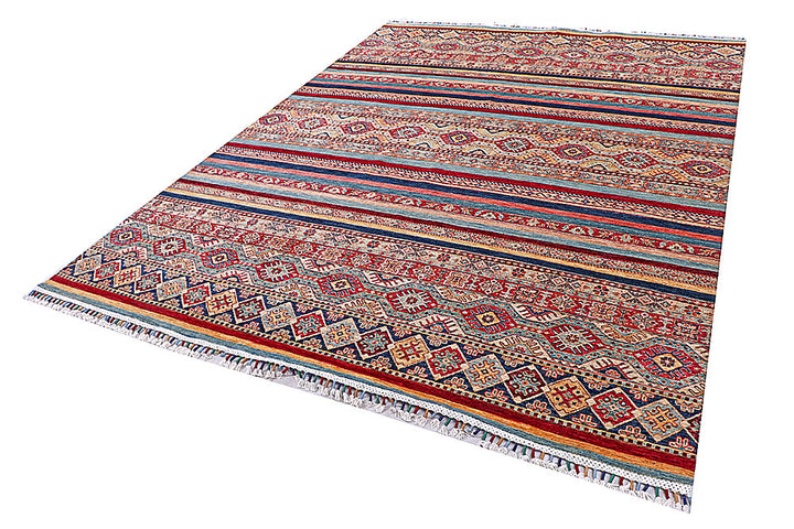 Multi Colored Kazak 7' 11 x 10' - No. 57049 - ALRUG Rug Store