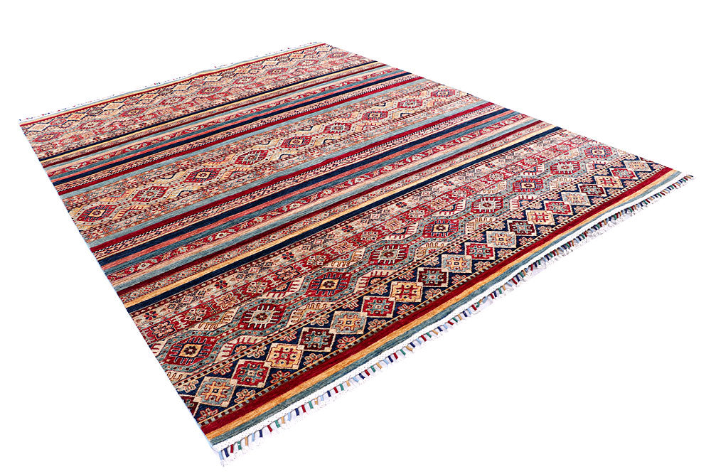Multi Colored Kazak 7' 11 x 10' - No. 57049 - ALRUG Rug Store