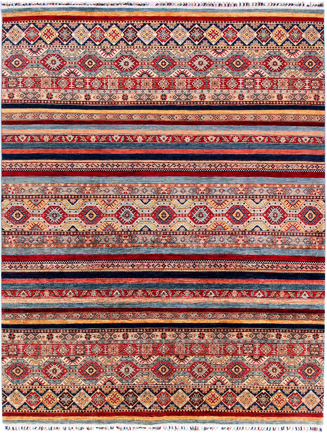 Multi Colored Kazak 7' 11 x 10' - No. 57049 - ALRUG Rug Store
