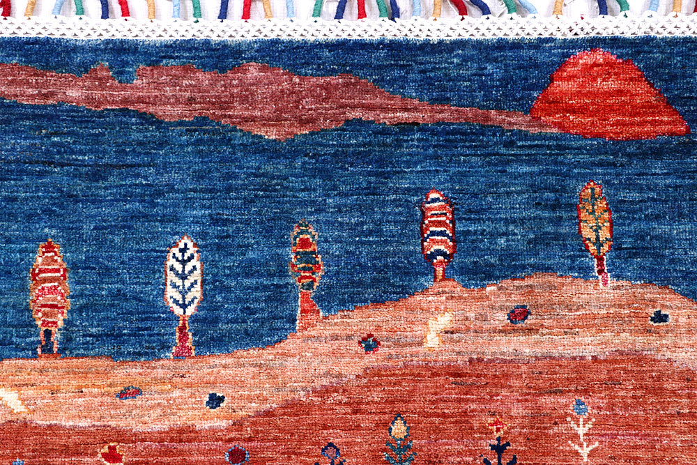 Multi Colored Gabbeh 5' 5 x 7' 9 - No. 57051 - ALRUG Rug Store