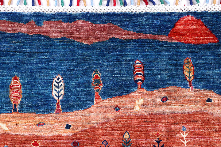 Multi Colored Gabbeh 5' 5 x 7' 9 - No. 57051 - ALRUG Rug Store