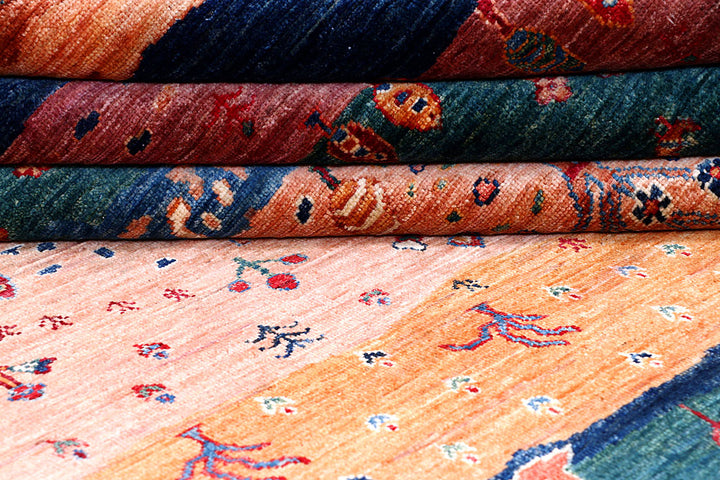 Multi Colored Gabbeh 5' 5 x 7' 9 - No. 57051 - ALRUG Rug Store