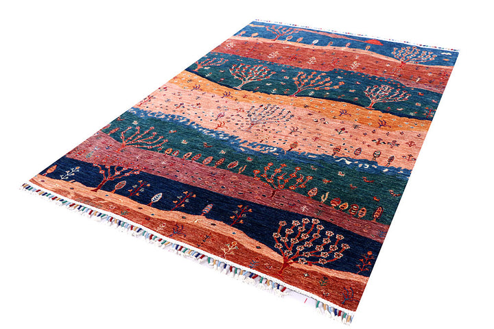 Multi Colored Gabbeh 5' 5 x 7' 9 - No. 57051 - ALRUG Rug Store