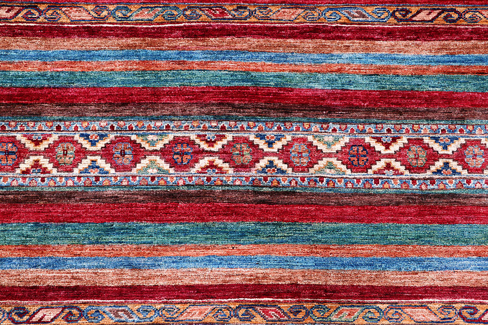 Multi Colored Kazak 5' 8 x 8' - No. 57068 - ALRUG Rug Store