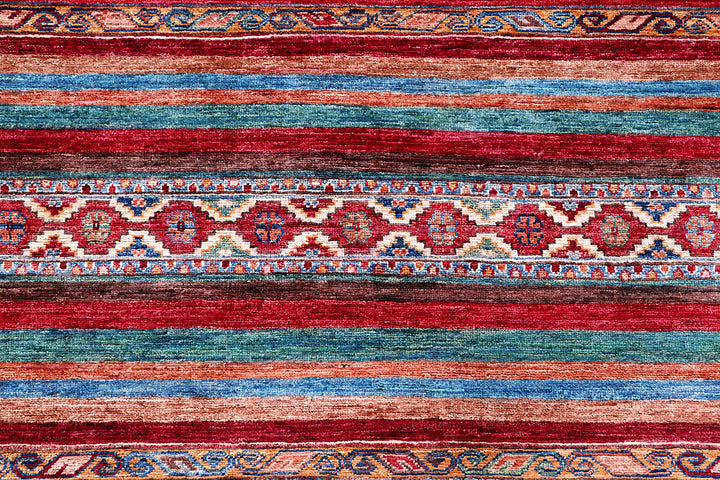 Multi Colored Kazak 5' 8 x 8' - No. 57068 - ALRUG Rug Store