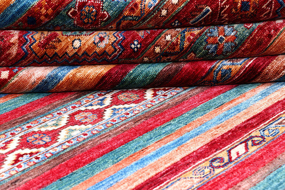 Multi Colored Kazak 5' 8 x 8' - No. 57068 - ALRUG Rug Store