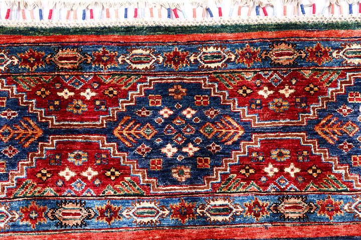 Multi Colored Kazak 4' 11 x 6' 8 - No. 57069 - ALRUG Rug Store