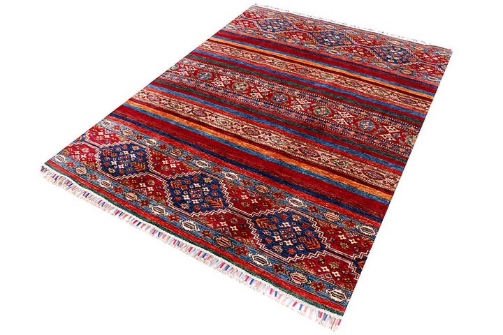 Multi Colored Kazak 4' 11 x 6' 8 - No. 57069 - ALRUG Rug Store