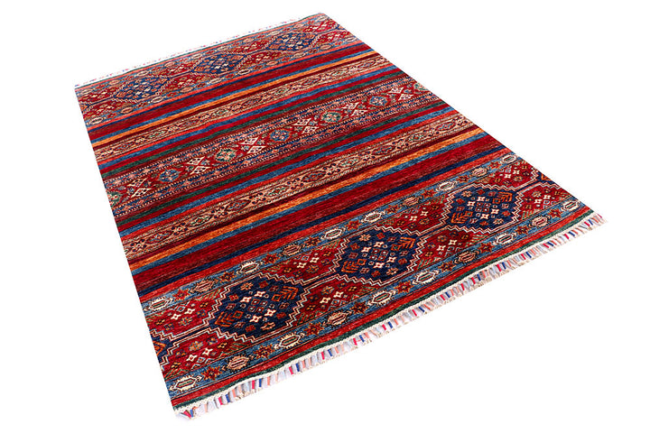 Multi Colored Kazak 4' 11 x 6' 8 - No. 57069 - ALRUG Rug Store