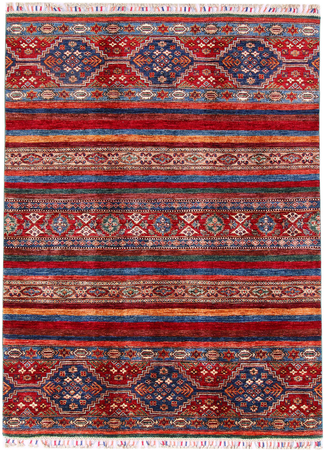 Multi Colored Kazak 4' 11 x 6' 8 - No. 57069 - ALRUG Rug Store