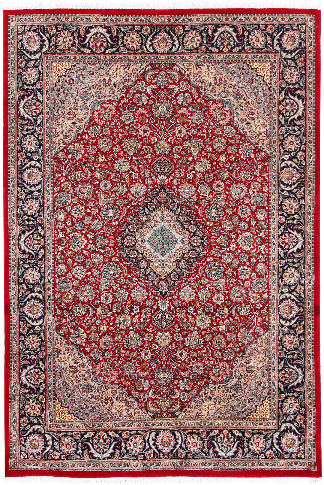 Firebrick Isfahan 4' 7 x 6' 10 - No. 57072 - ALRUG Rug Store