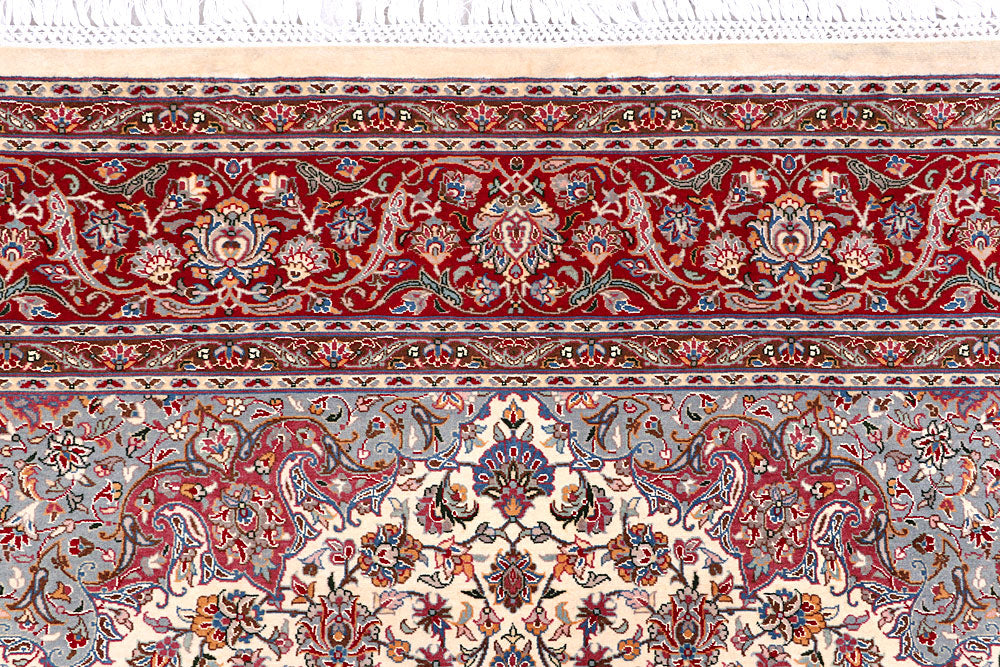 Blanched Almond Kashan 6' 2 x 9' 1 - No. 57078 - ALRUG Rug Store